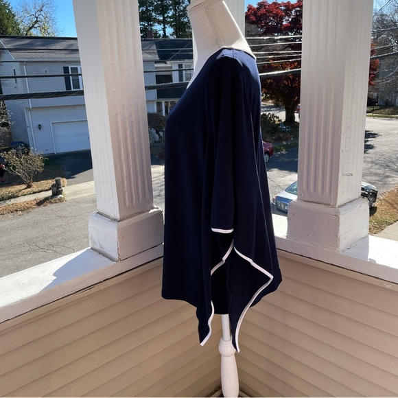 Joseph Ribkoff Trim Detail Flowy Sleeve Top Size 22 (NWT) - Picture 7 of 9